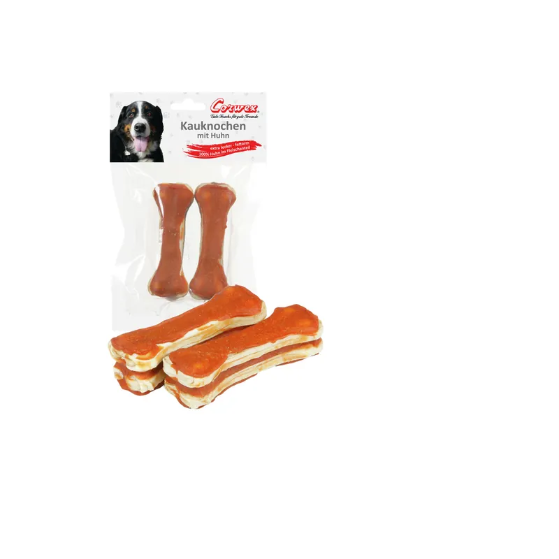 Sparpaket 2 x Corwex Kauknochen mit Huhn Hunde Snack 10 cm Direktkauf